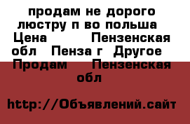 продам не дорого люстру п-во польша › Цена ­ 500 - Пензенская обл., Пенза г. Другое » Продам   . Пензенская обл.
